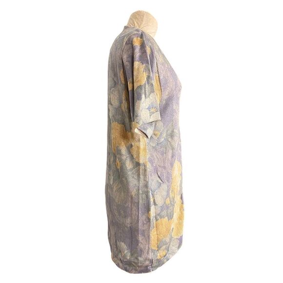 Gabriella T Linen Blend Full Zip Maximalist Cardigan Sz. S.  Made in Italy. - Picture 3 of 12